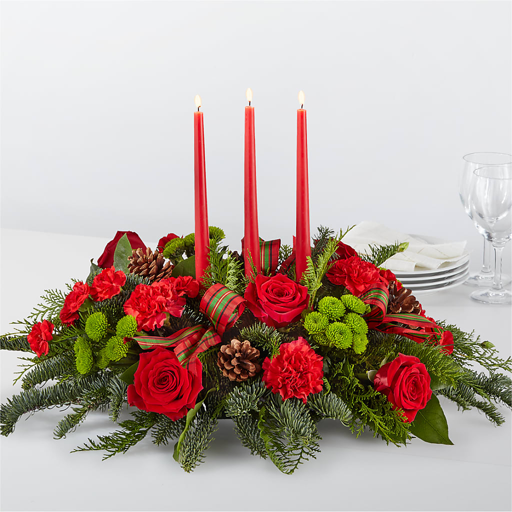 By the Candlelight Centerpiece – Blooming Designs By Michelle, Oakdale MN