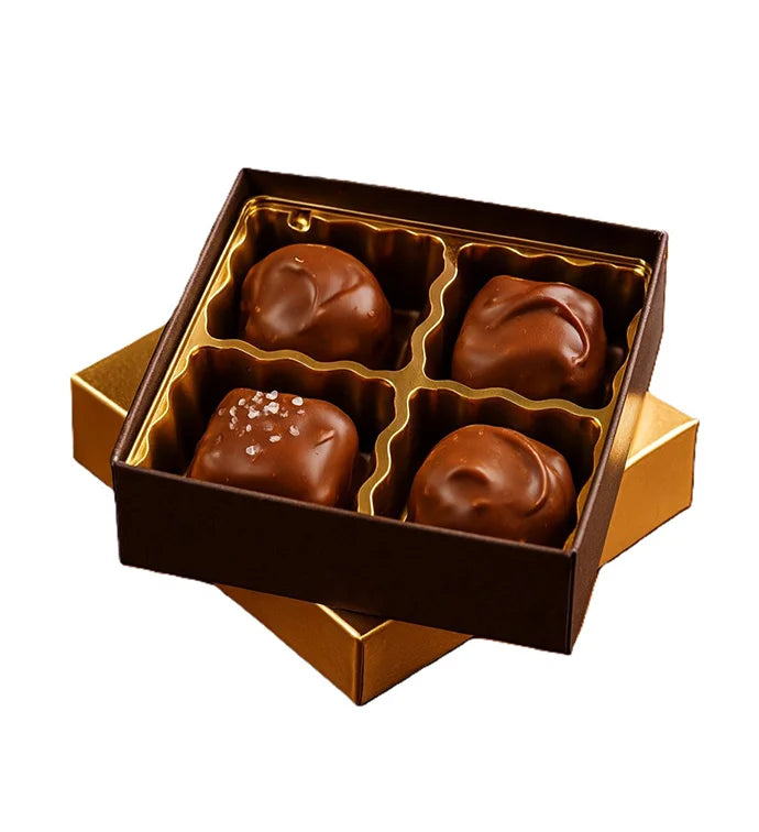 ASSORTED MILK CHOCOLATE - 4 PIECE GOLD BOX – Blooming Designs By Michelle, Oakdale MN