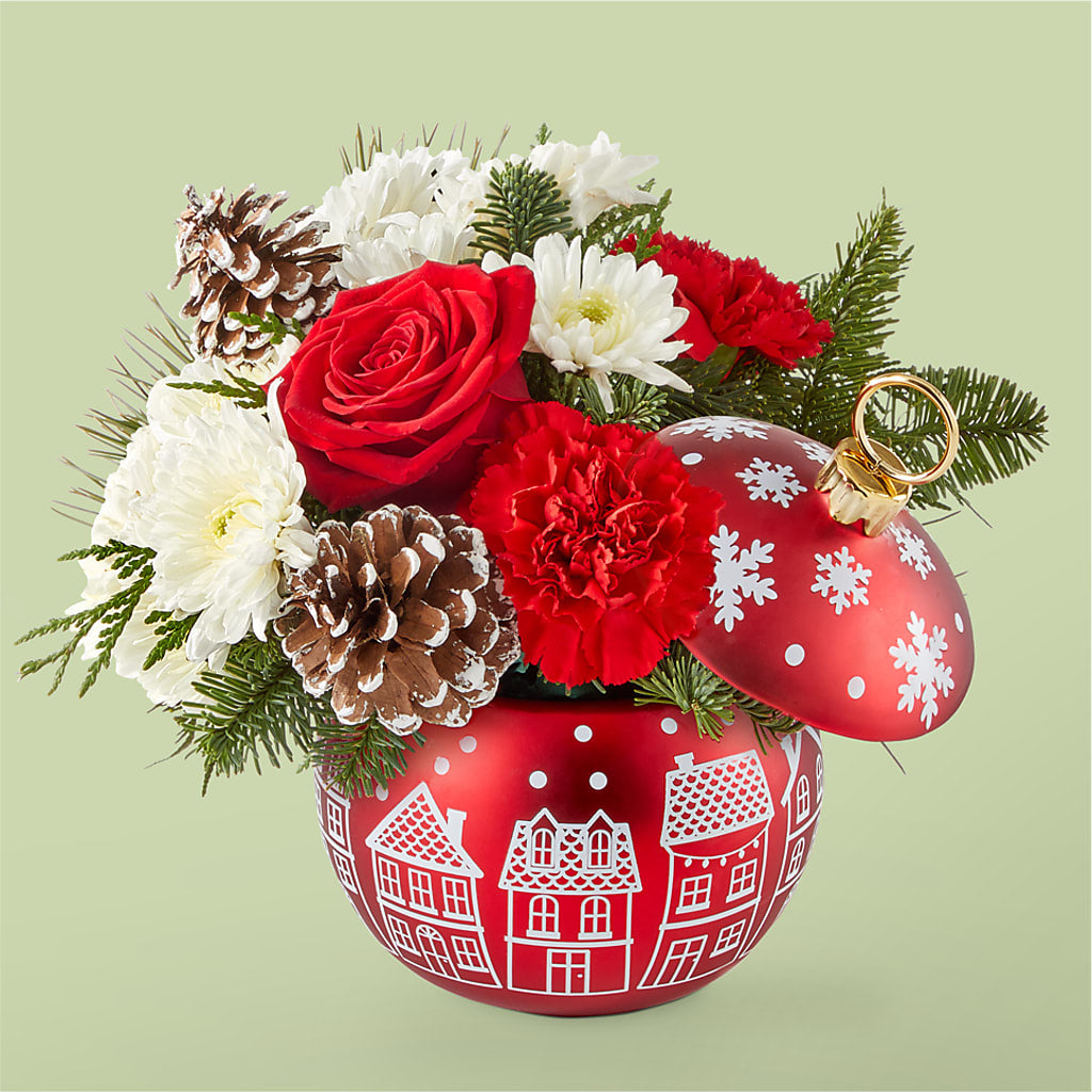 Christmas Village Ornament – Blooming Designs By Michelle, Oakdale MN
