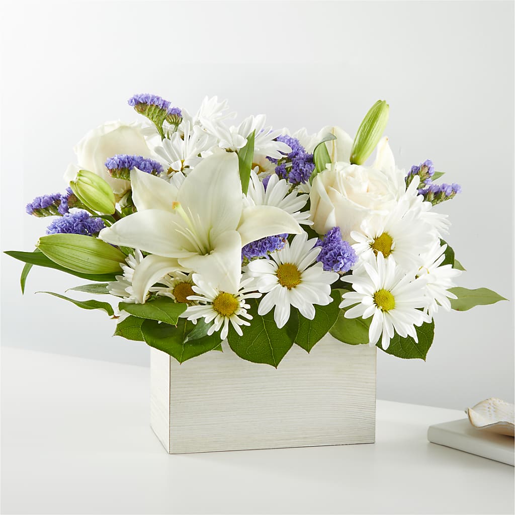 Beyond Blue Box Bouquet – Blooming Designs By Michelle, Oakdale MN