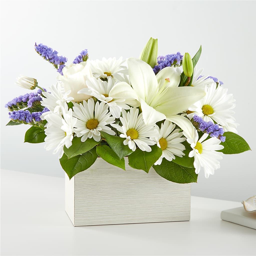 Beyond Blue Box Bouquet – Blooming Designs By Michelle, Oakdale MN