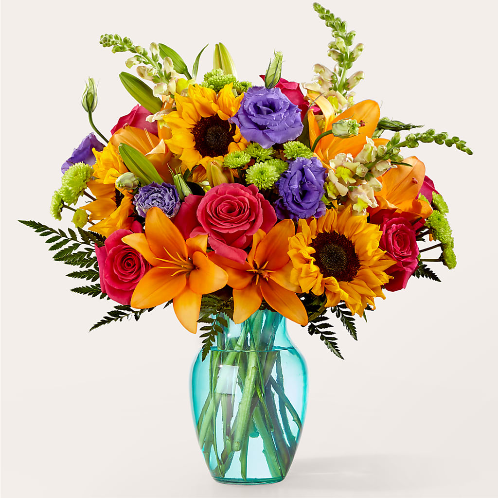 Double Rainbow Bouquet – Blooming Designs By Michelle, Oakdale MN