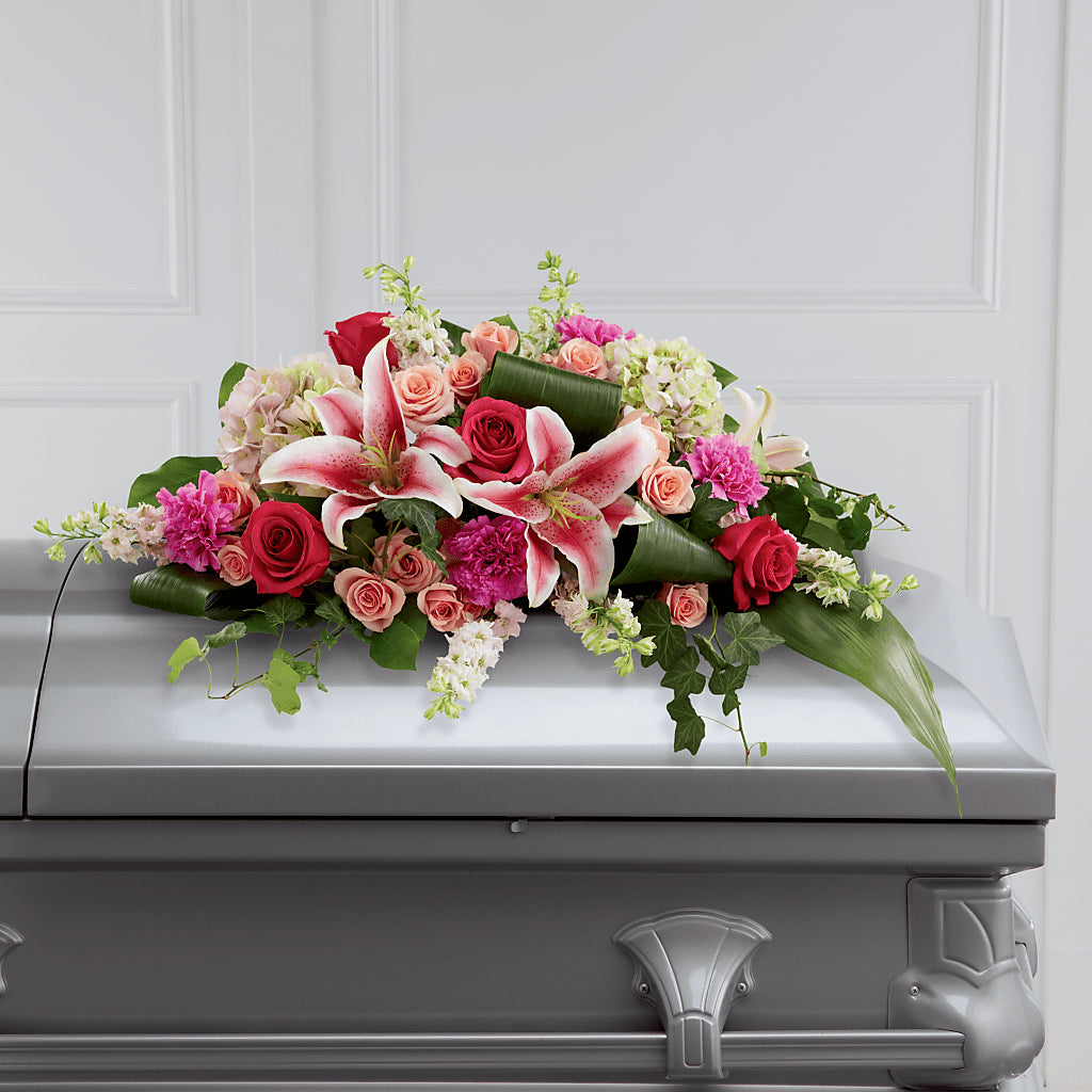 Splendid Grace Casket Spray – Blooming Designs By Michelle, Oakdale MN