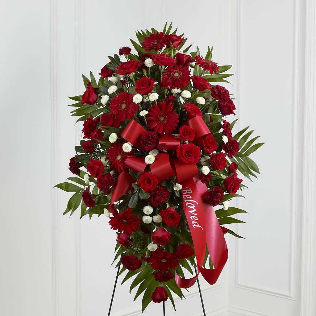 Treasured Memories Standing Spray – Blooming Designs By Michelle, Oakdale MN