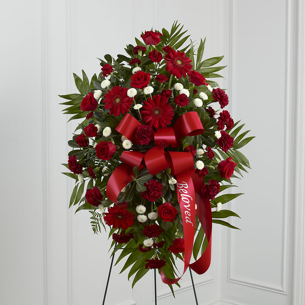 Treasured Memories Standing Spray – Blooming Designs By Michelle, Oakdale MN
