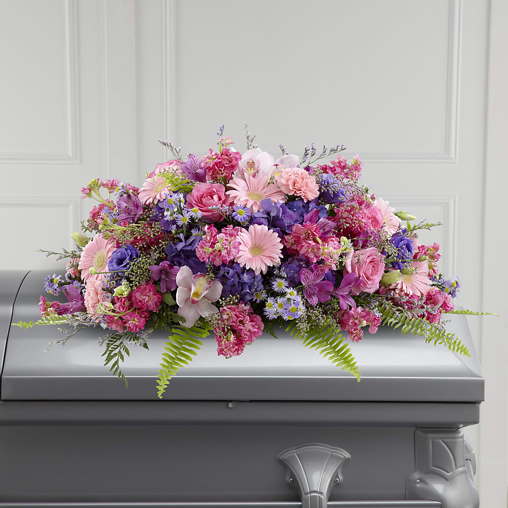 Glorious Garden Casket Spray – Blooming Designs By Michelle, Oakdale MN