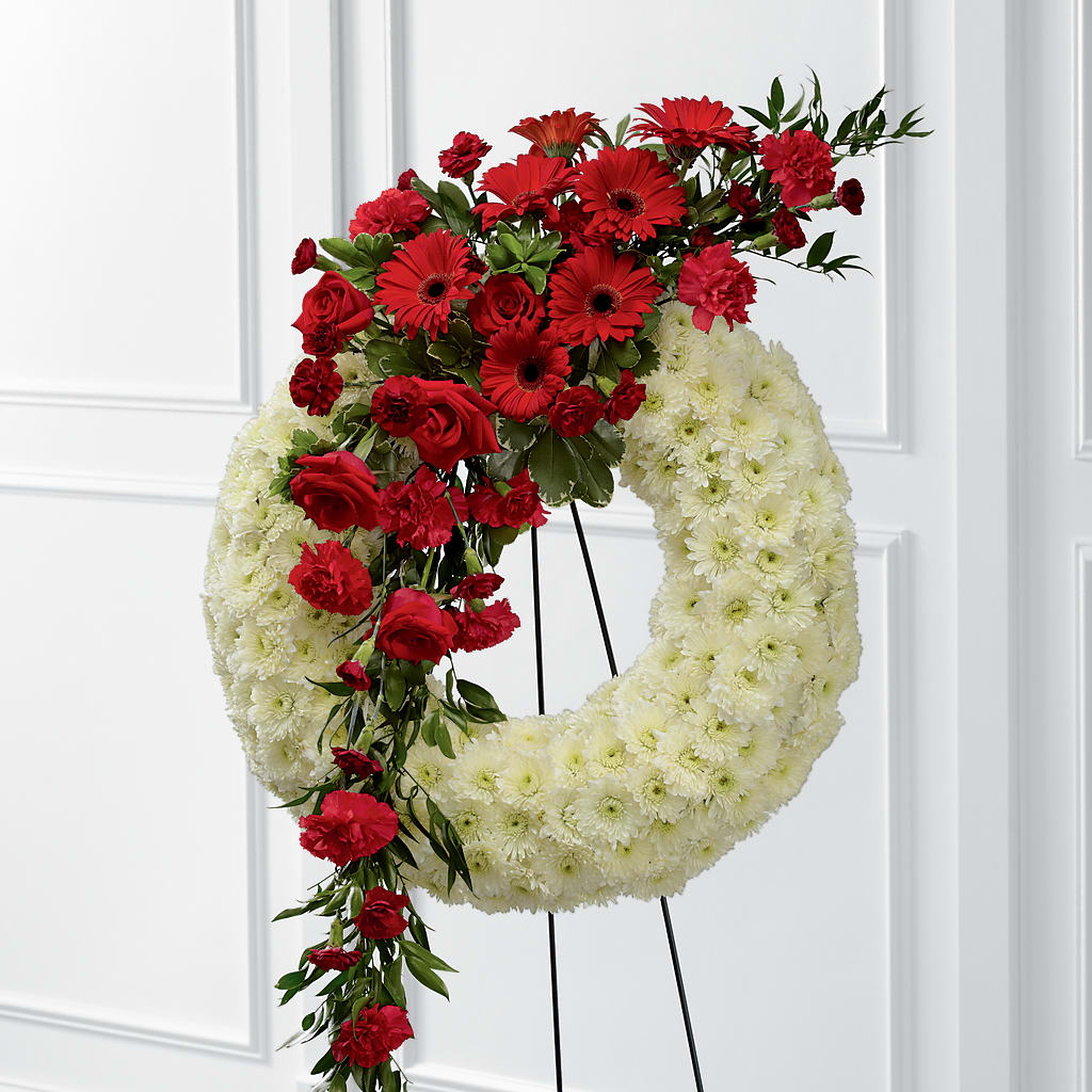 Graceful Tribute Wreath – Blooming Designs By Michelle, Oakdale MN