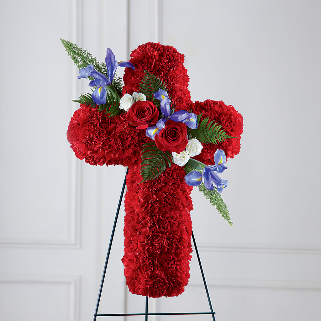 Faithful Hero Floral Cross – Blooming Designs By Michelle, Oakdale MN
