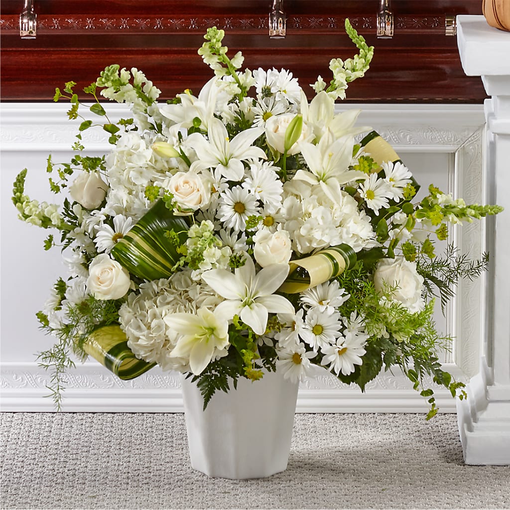 Thoughts of Tranquility Floor Basket – Blooming Designs By Michelle, Oakdale MN