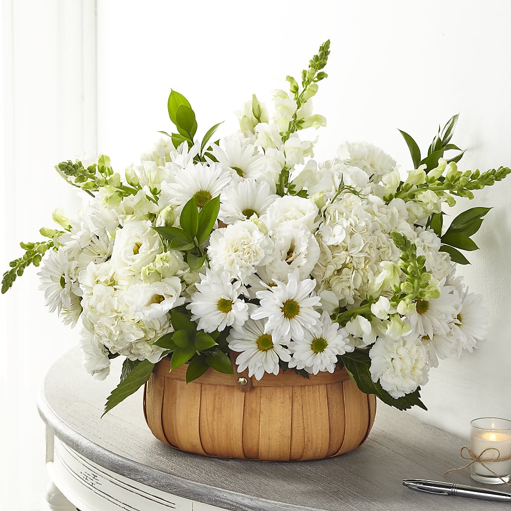 Pure Ivory Basket – Blooming Designs By Michelle, Oakdale MN