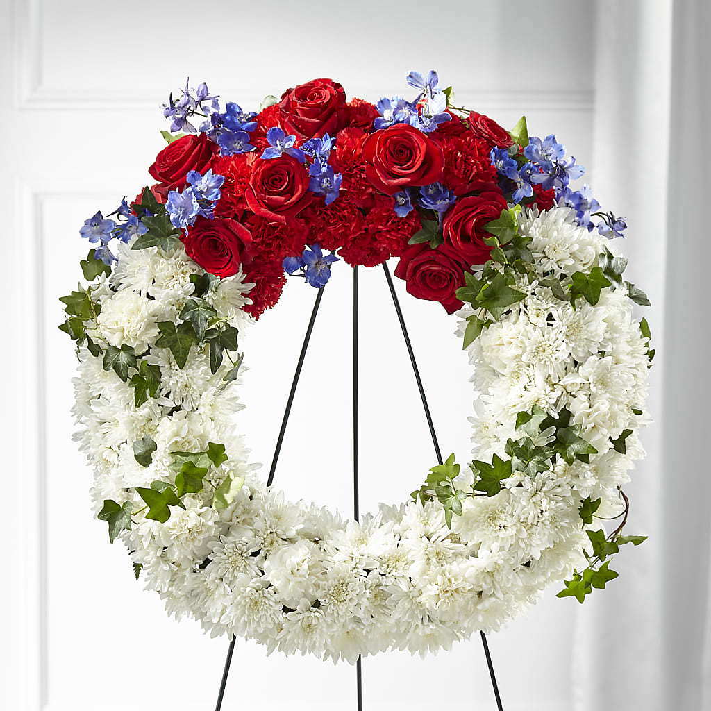 Patriotic Passion Wreath – Blooming Designs By Michelle, Oakdale MN