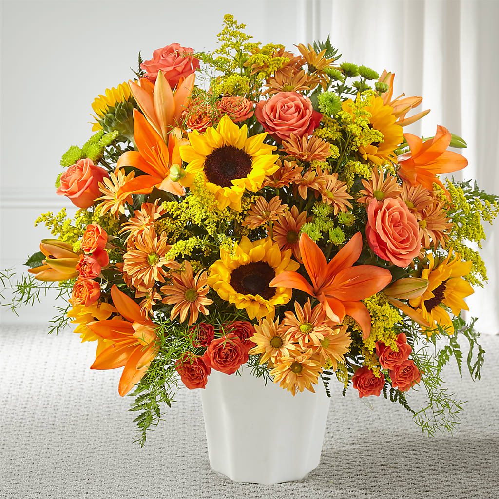 Harvest Thoughts Floor Basket – Blooming Designs By Michelle, Oakdale MN