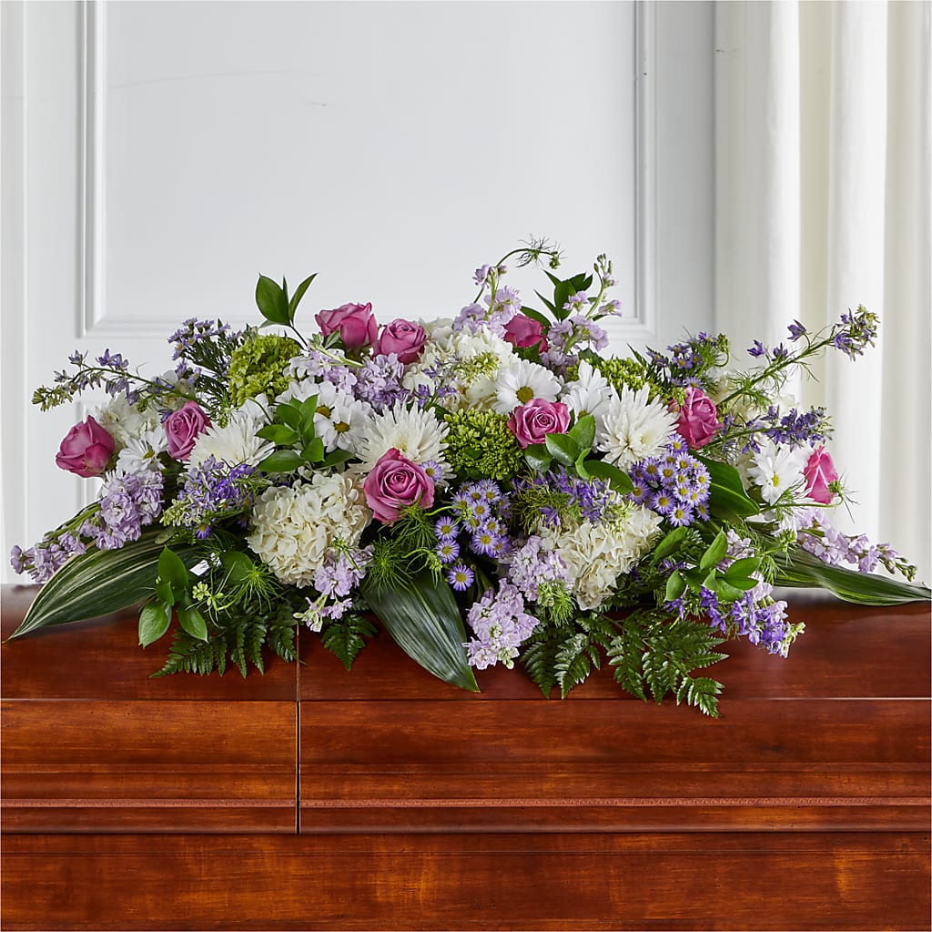 Meadows of Serenity Casket Spray – Blooming Designs By Michelle, Oakdale MN