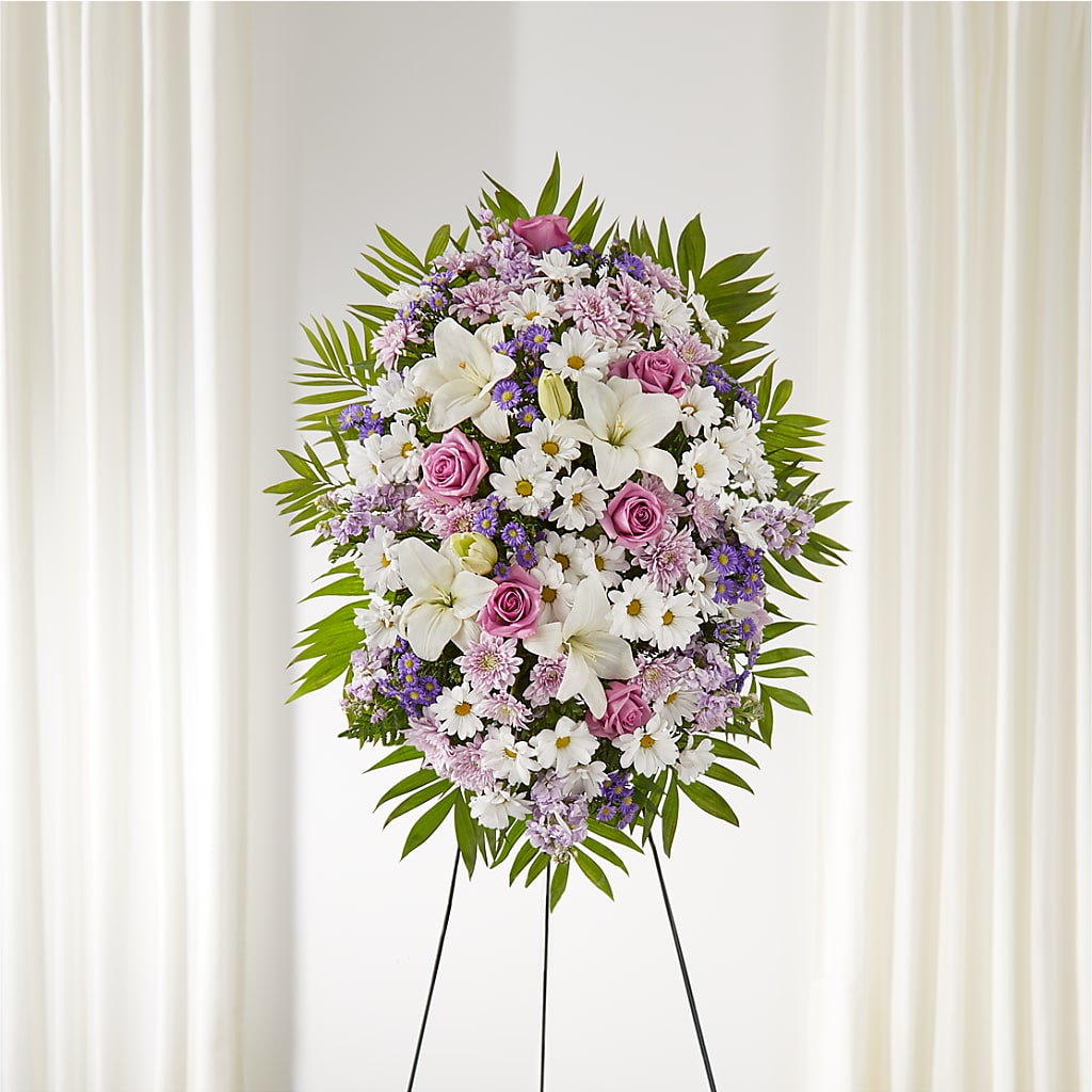 Surrounded by Love Standing Spray – Blooming Designs By Michelle, Oakdale MN