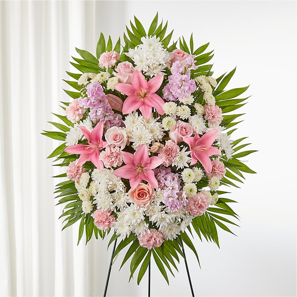 Offering Solace Standing Spray – Blooming Designs By Michelle, Oakdale MN