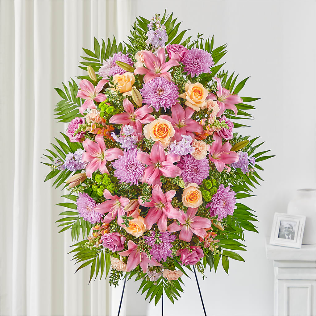 Love & Light Standing Spray – Blooming Designs By Michelle, Oakdale MN
