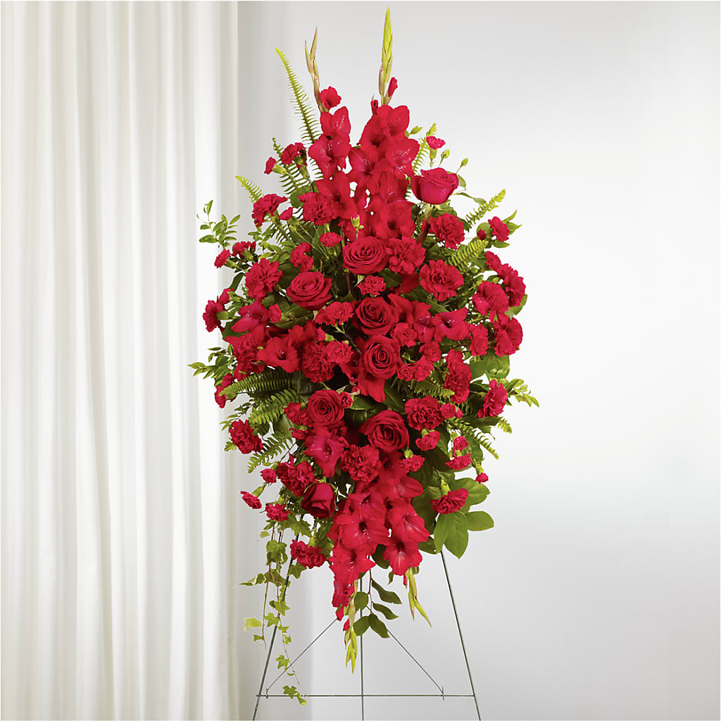 From the Heart Standing Spray – Blooming Designs By Michelle, Oakdale MN