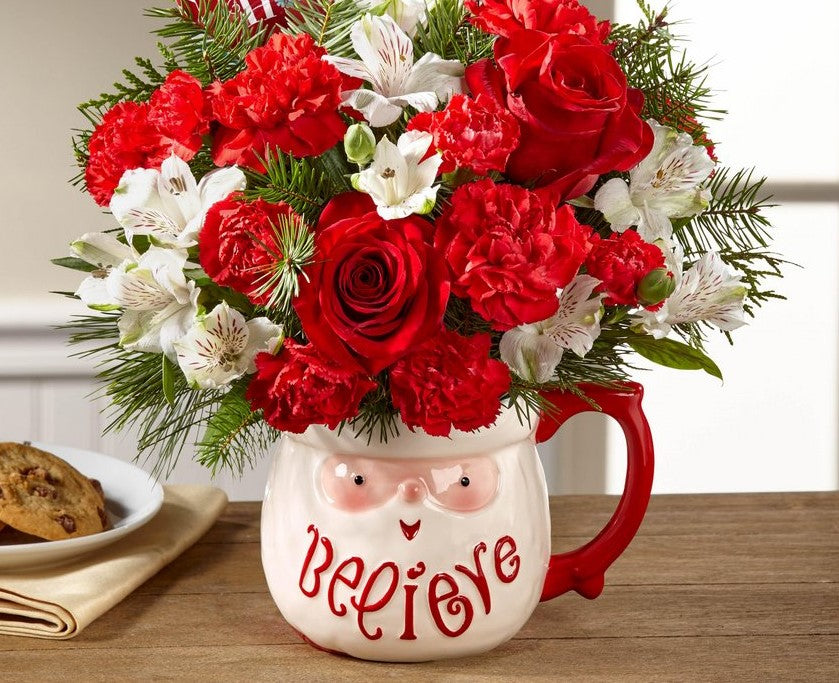 I Believe in Santa Bouquet – Blooming Designs By Michelle, Oakdale MN
