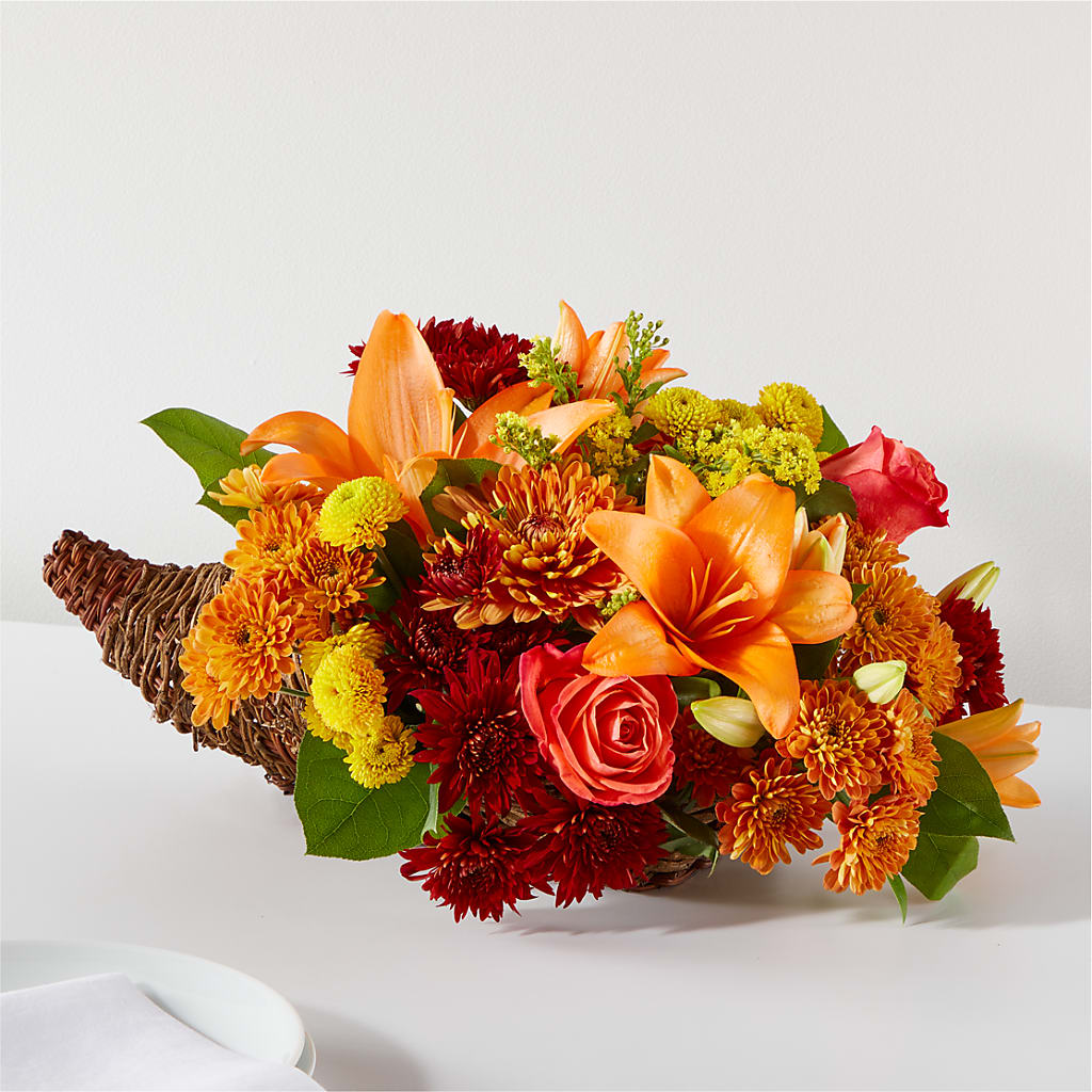 Bouquet of Blessings Cornucopia – Blooming Designs By Michelle, Oakdale MN