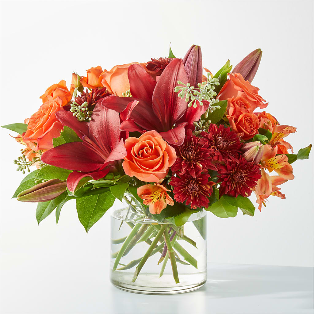 Crimson Leaves Bouquet – Blooming Designs By Michelle, Oakdale MN