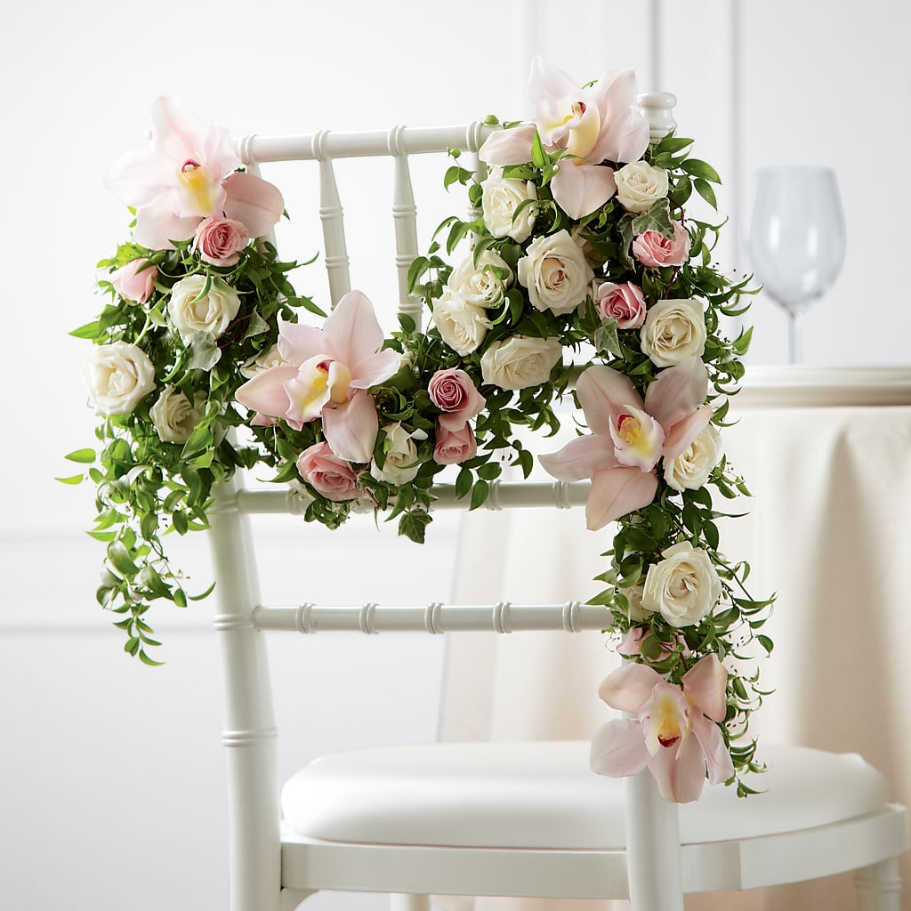 Orchid Rose Chair Décor – Blooming Designs By Michelle, Oakdale MN