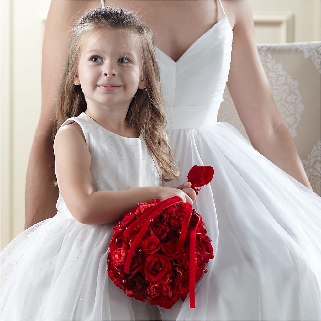 Pure at Heart Flower Girl Arrangement – Blooming Designs By Michelle, Oakdale MN