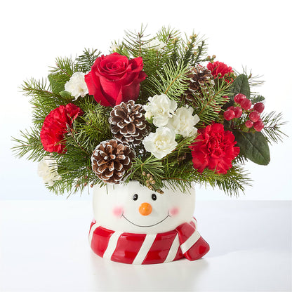 Jolly Snowman Bouquet –  Blooming Designs By Michelle, Oakdale MN