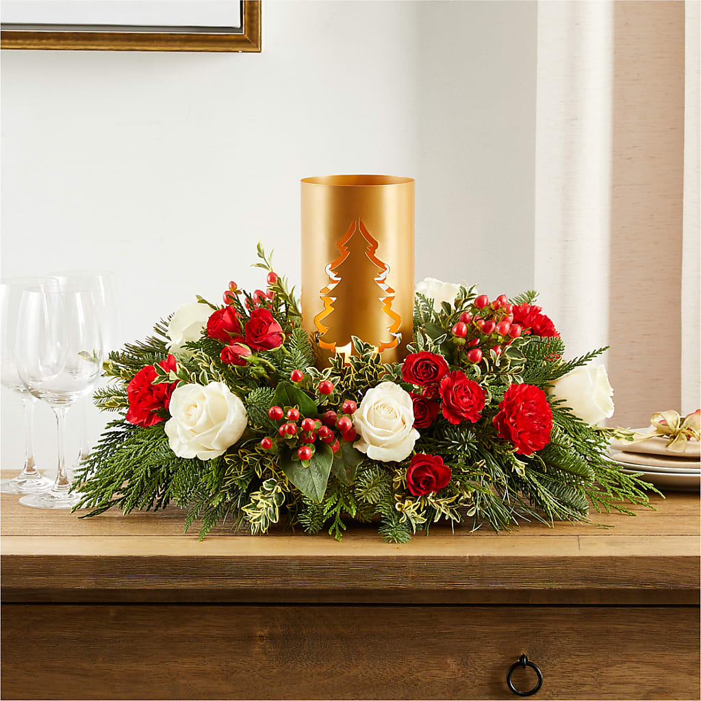 December Dreams Centerpiece –  Blooming Designs By Michelle, Oakdale MN