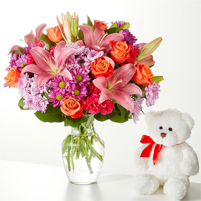 One and Only Bouquet and Bear Bundle –  Blooming Designs By Michelle, Oakdale MN