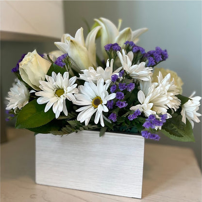 Beyond Blue Box Bouquet –  Blooming Designs By Michelle, Oakdale MN