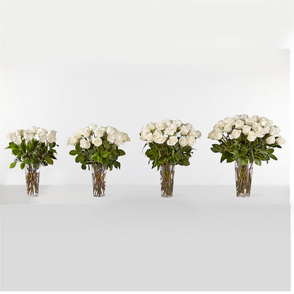 Long Stem White Rose Bouquet –  Blooming Designs By Michelle, Oakdale MN