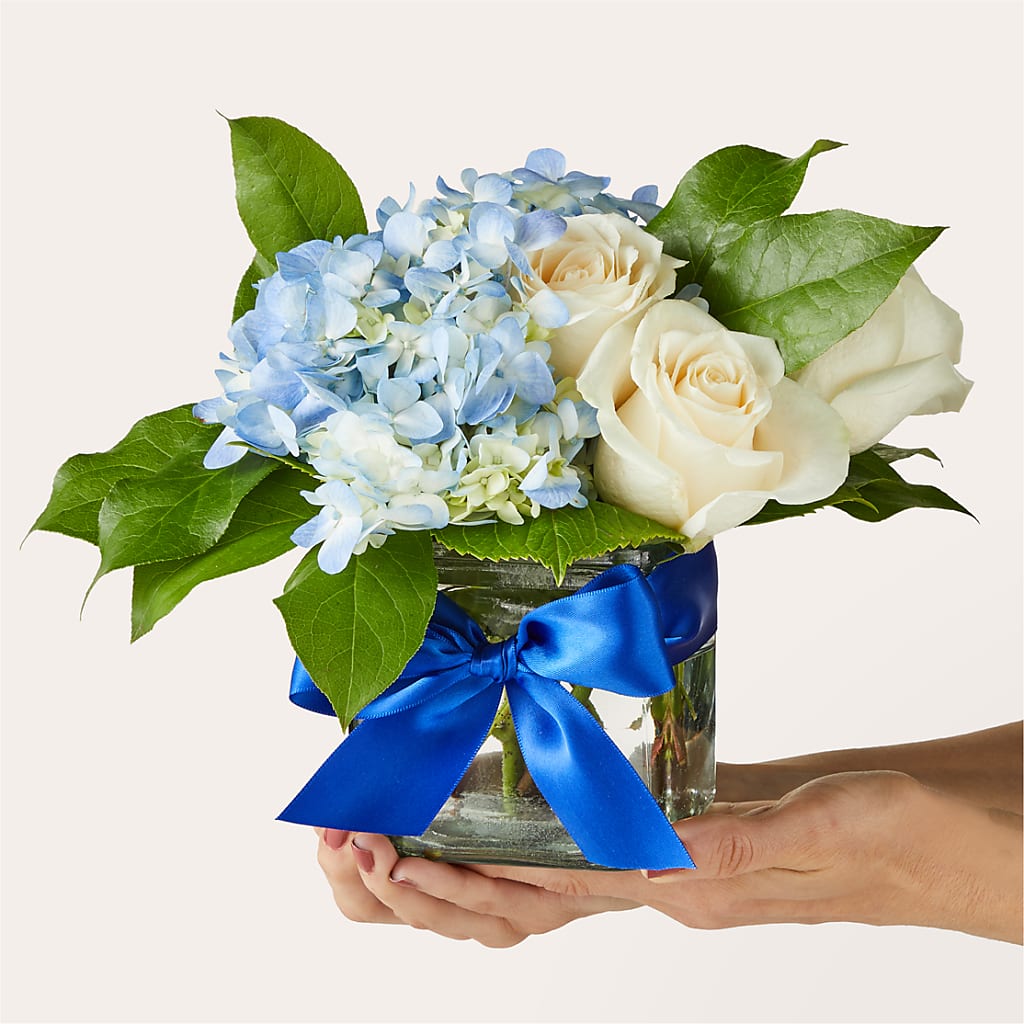 Sky Blue Delight Bouquet –  Blooming Designs By Michelle, Oakdale MN