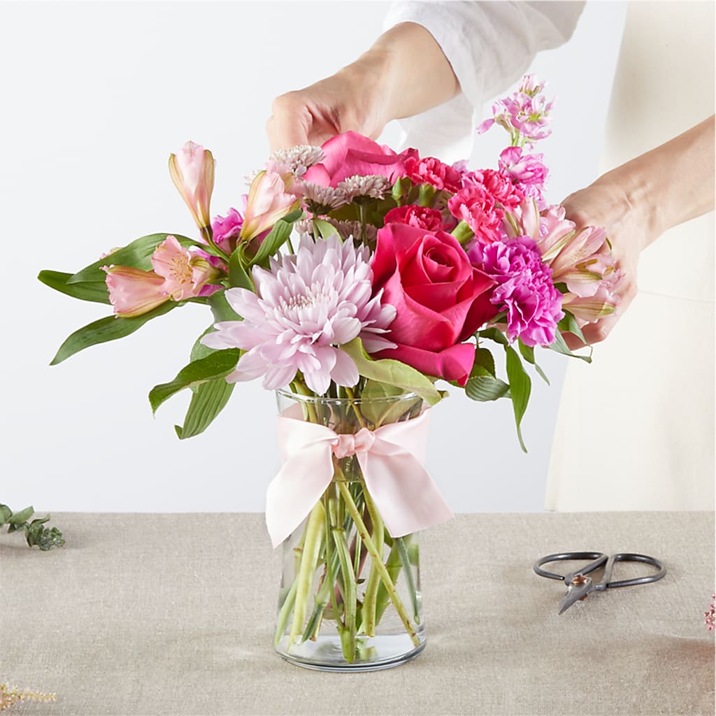 Pink Ribbon - A Florist Original –  Blooming Designs By Michelle, Oakdale MN
