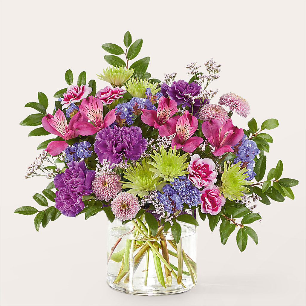 Glass Half Full Bouquet –  Blooming Designs By Michelle, Oakdale MN