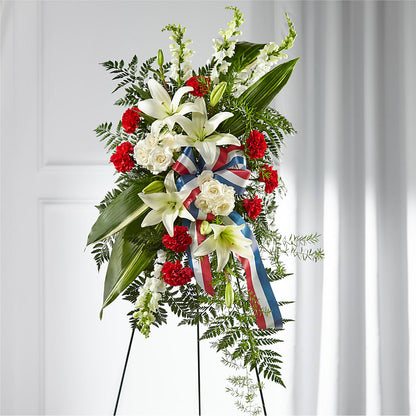 Stars of Life Standing Spray –  Blooming Designs By Michelle, Oakdale MN