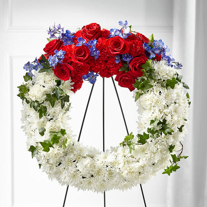 Patriotic Passion Wreath –  Blooming Designs By Michelle, Oakdale MN