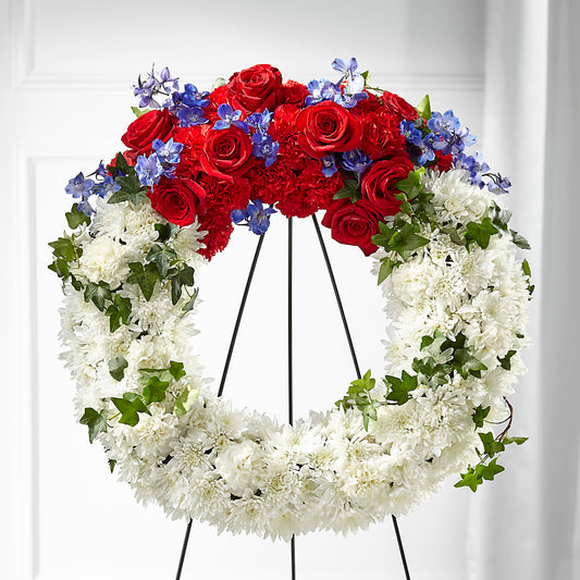 Patriotic Passion Wreath –  Blooming Designs By Michelle, Oakdale MN