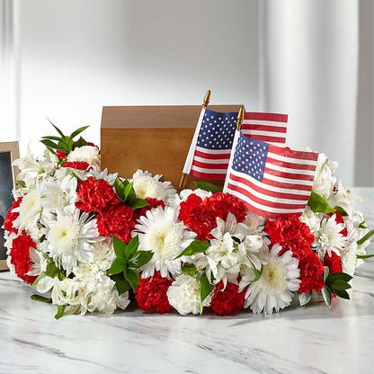 Spirit of Patriotism Cremation Adornment –  Blooming Designs By Michelle, Oakdale MN