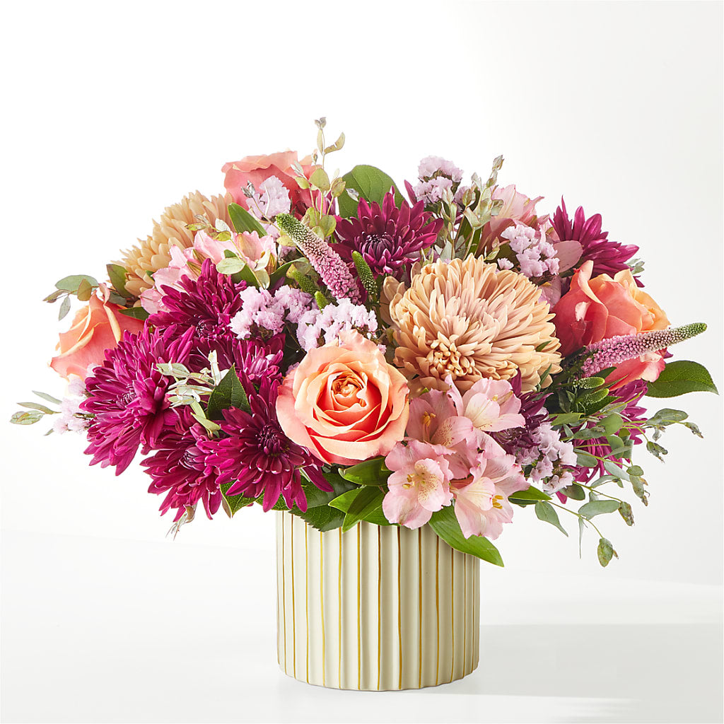 Berry Cobbler Bouquet with Ivory Vase –  Blooming Designs By Michelle, Oakdale MN