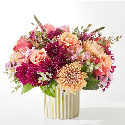Berry Cobbler Bouquet with Ivory Vase –  Blooming Designs By Michelle, Oakdale MN