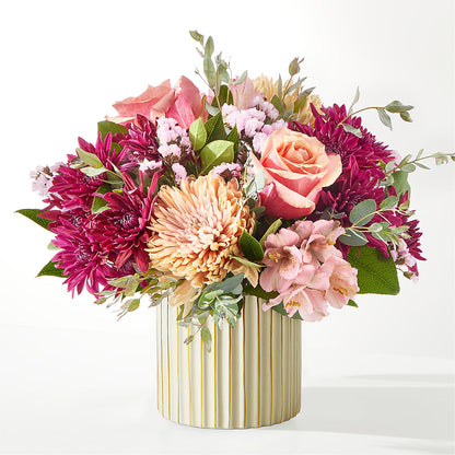 Berry Cobbler Bouquet with Ivory Vase –  Blooming Designs By Michelle, Oakdale MN